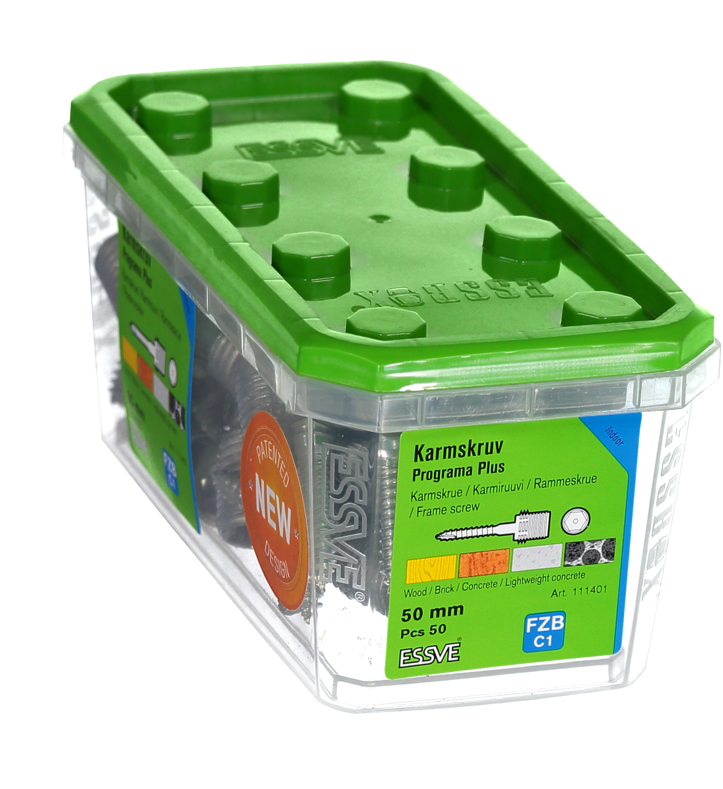 KARMSKRUV PROGRAMA PLUS 50MM 50ST