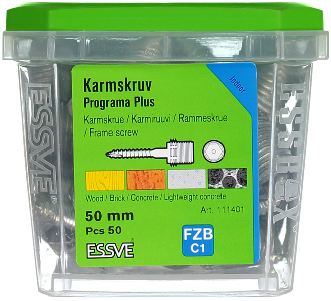 KARMSKRUV PROGRAMA PLUS 50MM 50ST