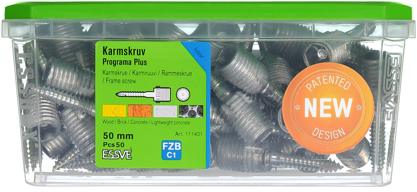 KARMSKRUV PROGRAMA PLUS 50MM 50ST