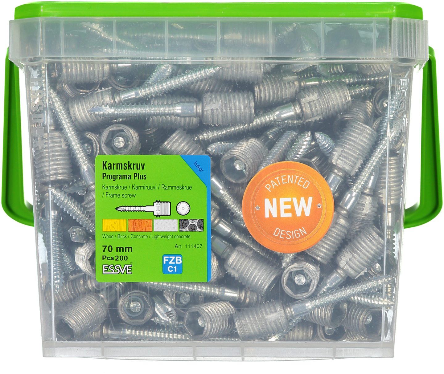 KARMSKRUV ESSVE PROGRAMA PLUS 70MM, 200ST