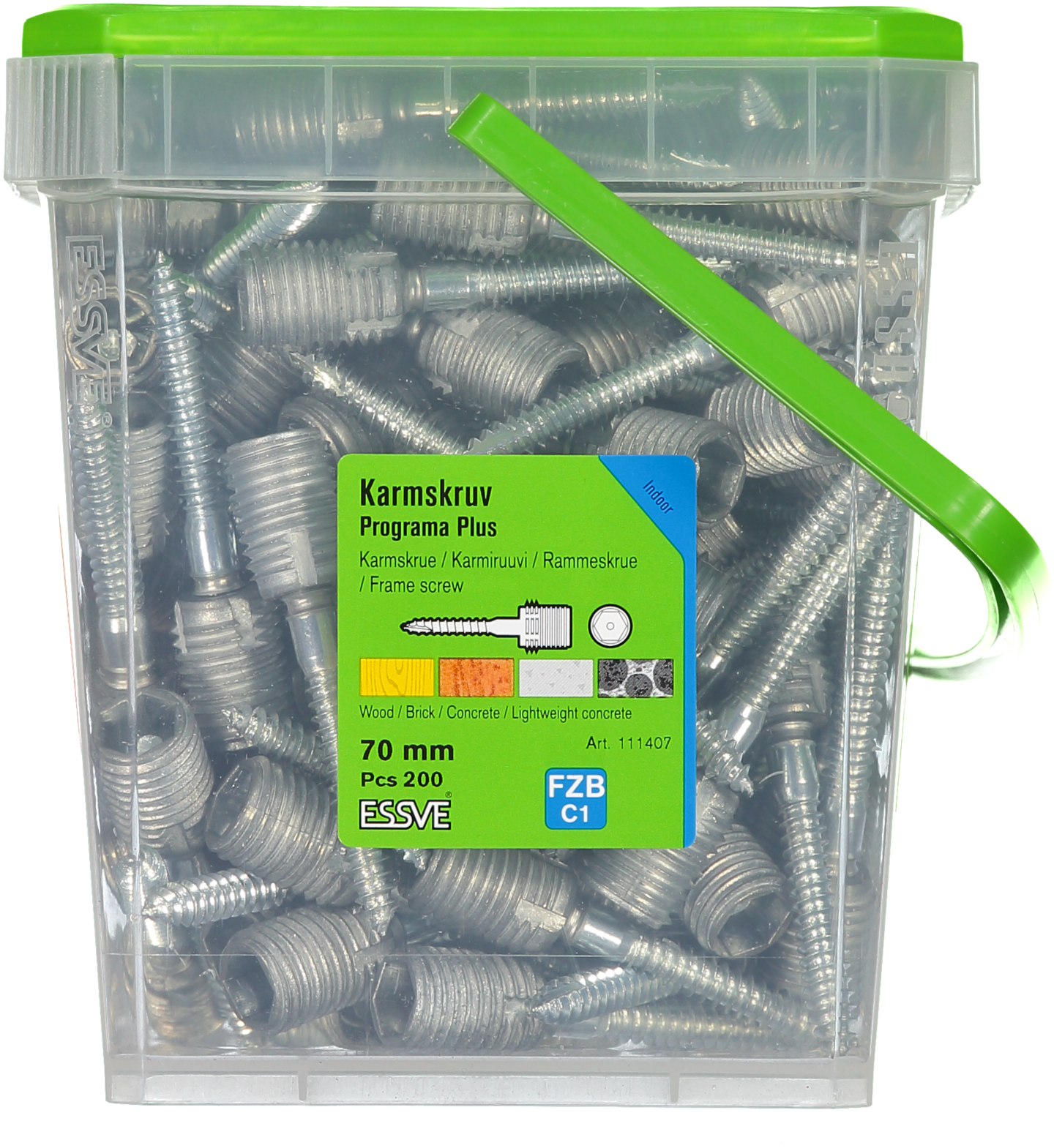 KARMSKRUV ESSVE PROGRAMA PLUS 70MM, 200ST