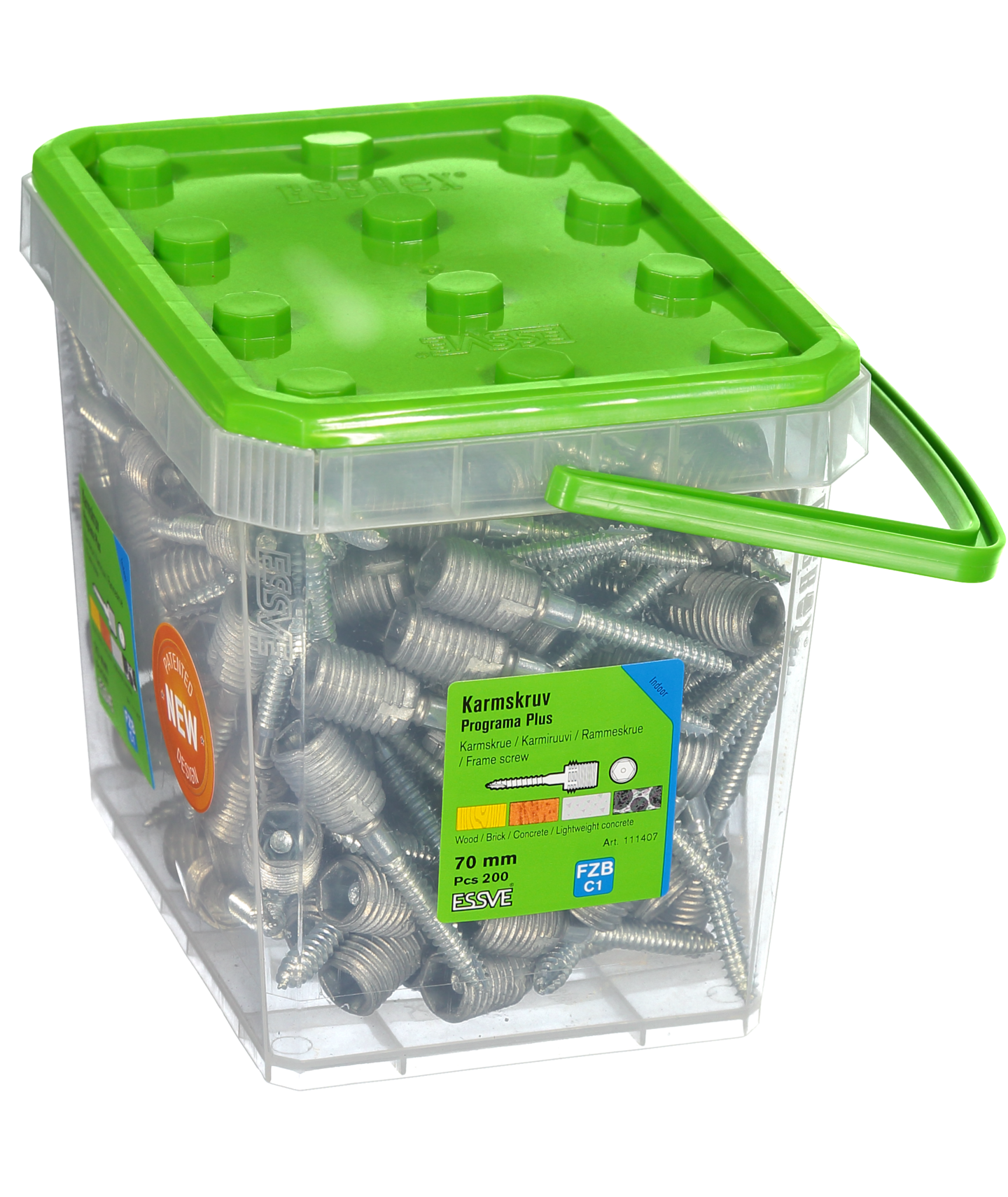 KARMSKRUV ESSVE PROGRAMA PLUS 70MM, 200ST