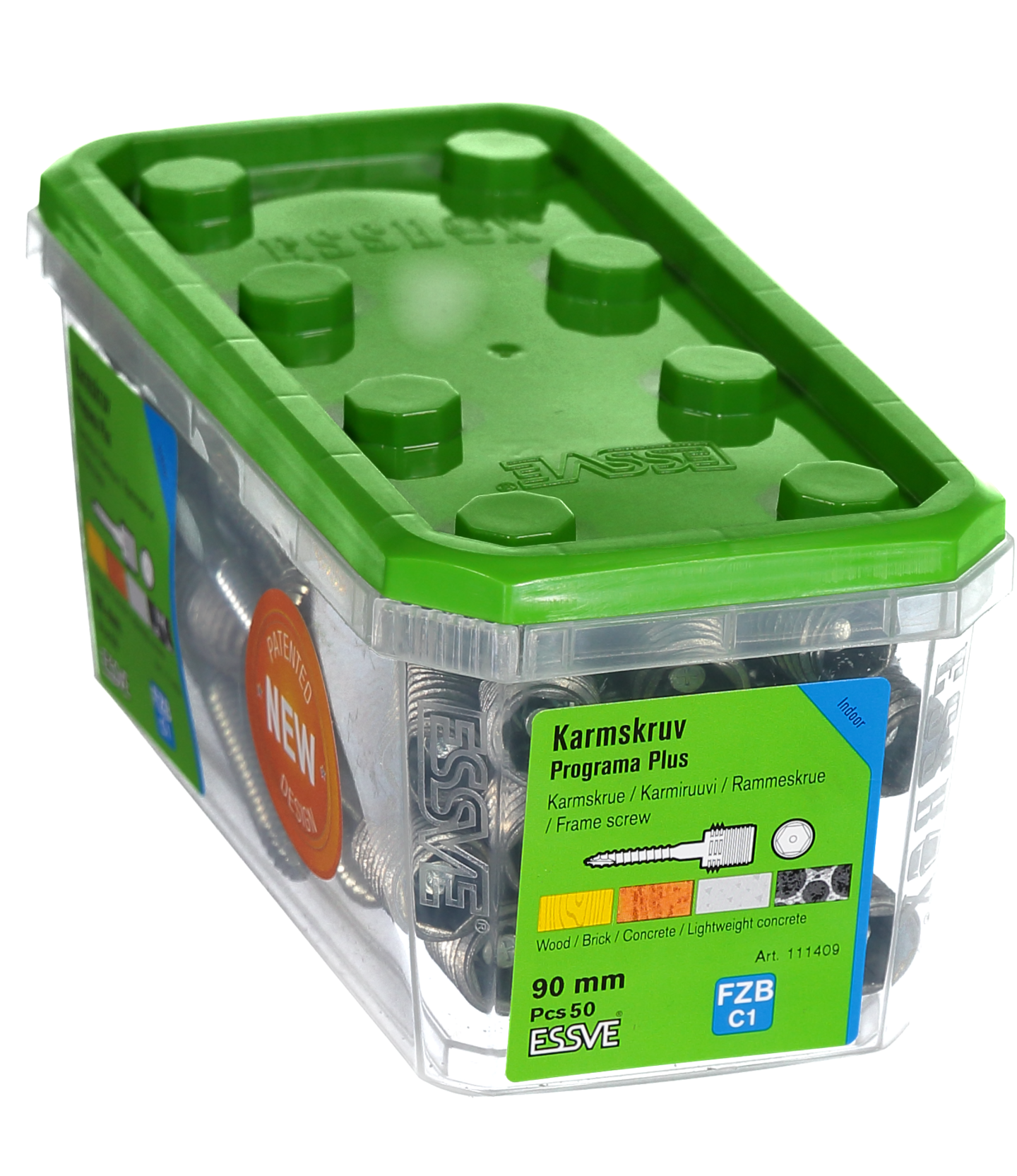 KARMSKRUV PROGRAMA PLUS 90MM 50ST