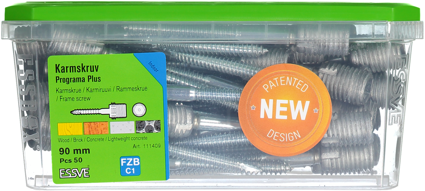 KARMSKRUV PROGRAMA PLUS 90MM 50ST