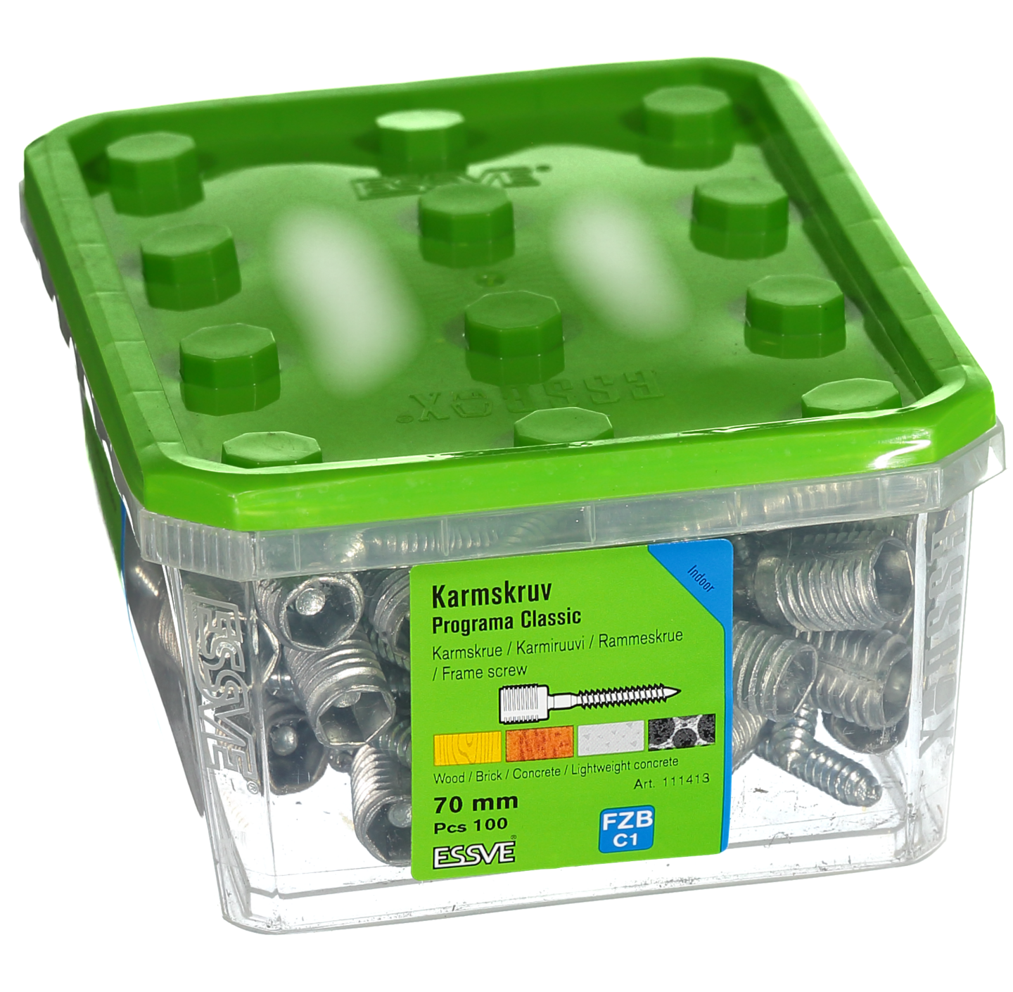 KARMSKRUV ESSVE PROGRAMA CLASSIC 70MM 100ST