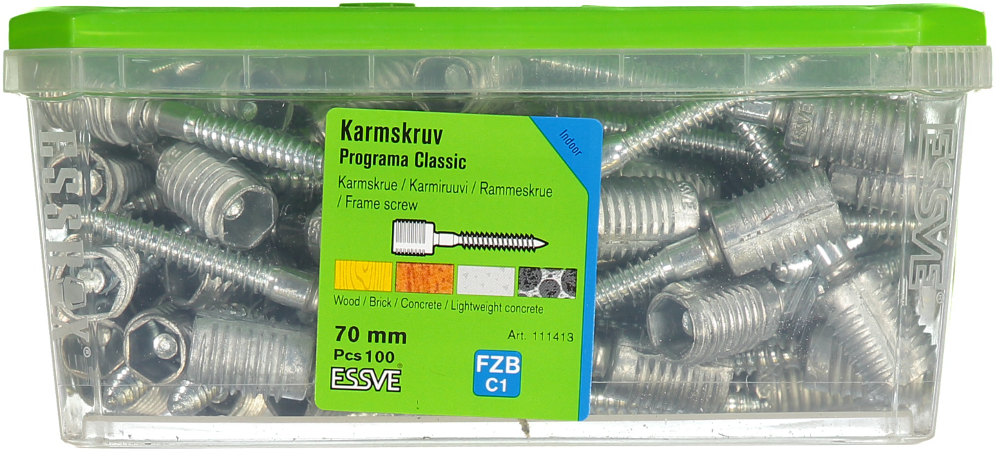 KARMSKRUV ESSVE PROGRAMA CLASSIC 70MM 100ST