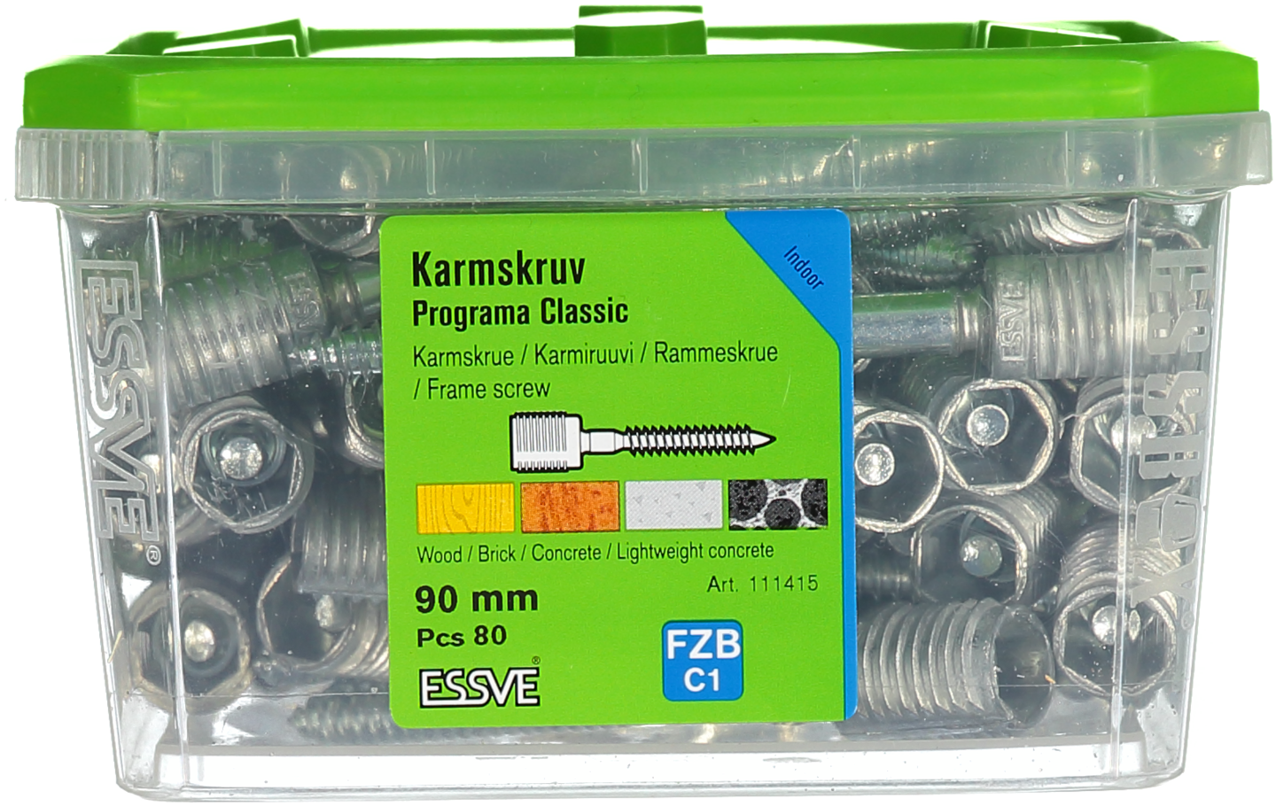 KARMSKRUV ESSVE PROGRAMA CLASSIC 90MM 80ST