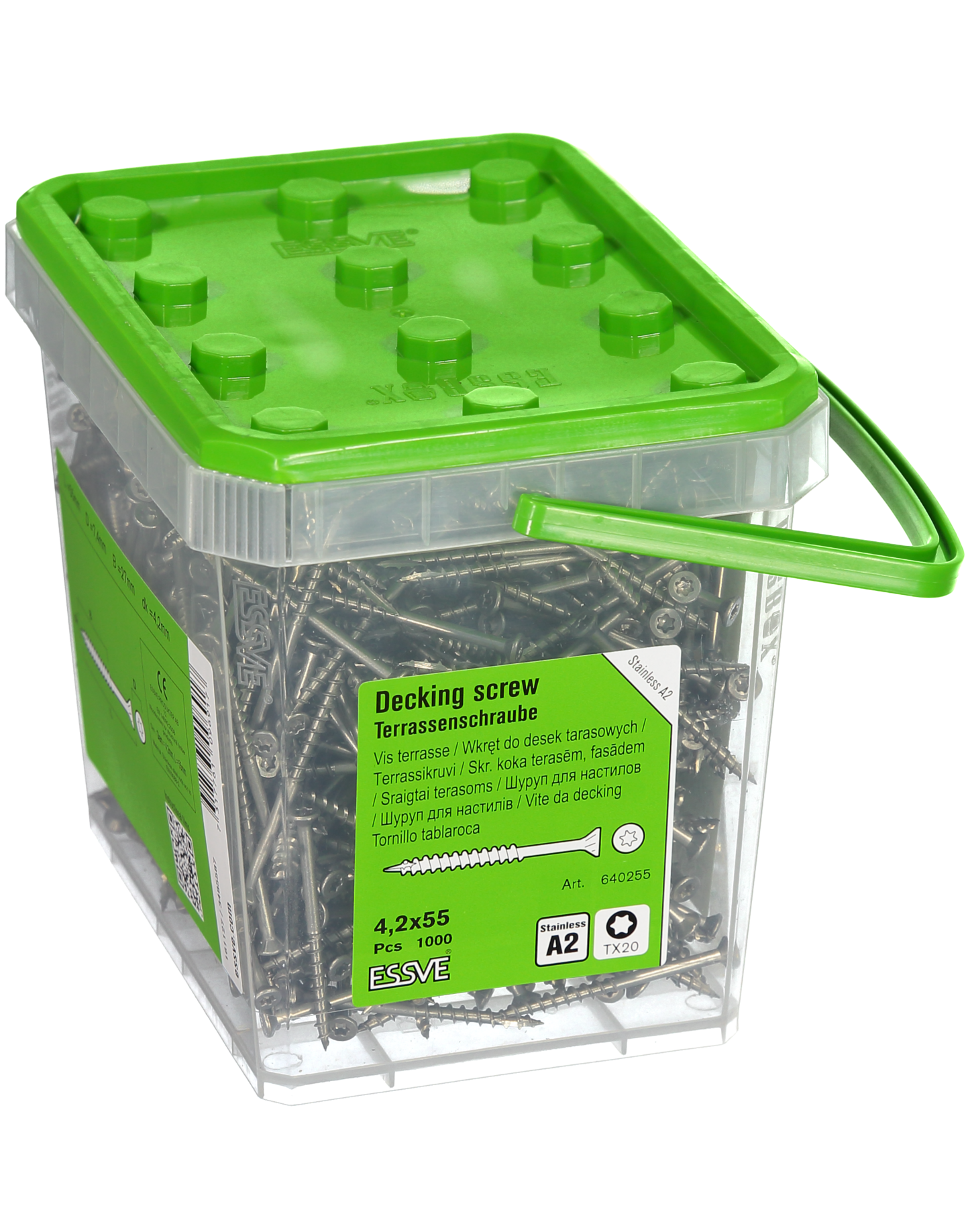 TRALLSKRUV ESSVE CLASSIC ROSTFRI A2 TX20 4,2X55 1000ST