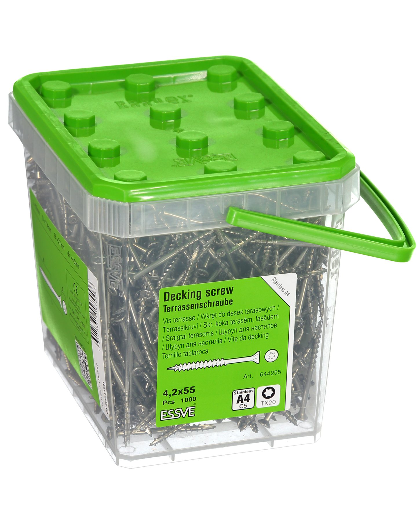 TRALLSKRUV A4 TX20 HINK 4,2X55 1000ST