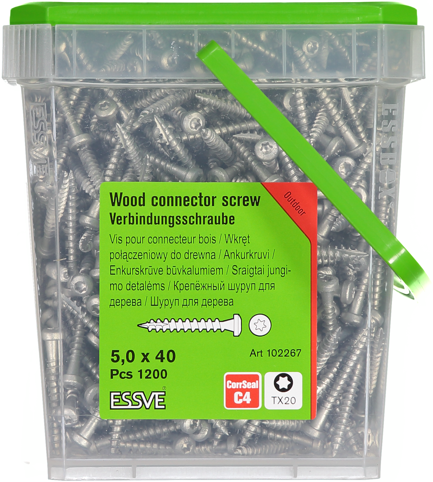 ANKARSKRUV CORRSEAL 5X40 1200 TX20 HINK FIBERCUT