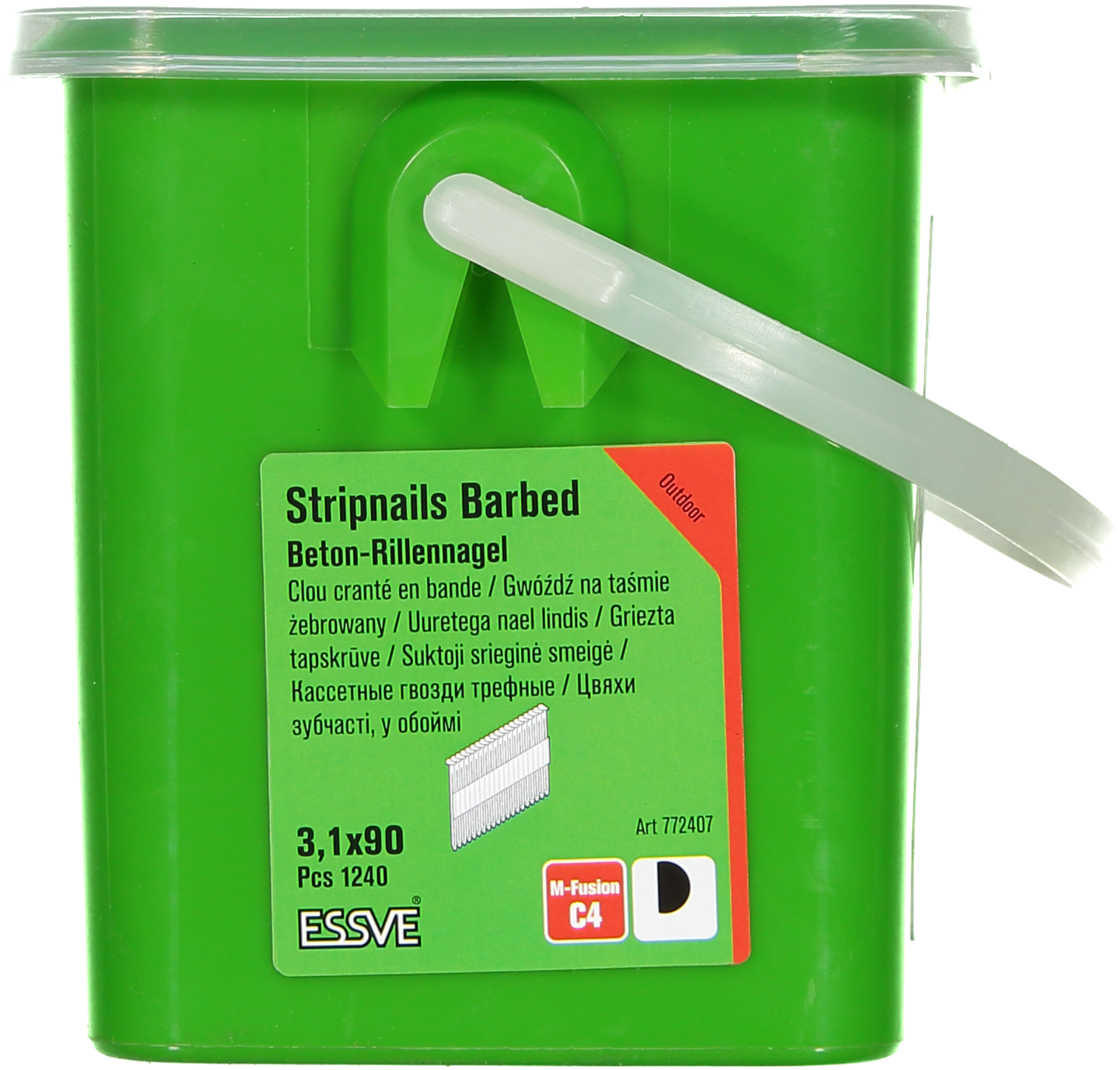 MASKINSPIK 34GR 3,1X90 1240ST BANDAD D-HUVUD HUGGEN M-FUSION