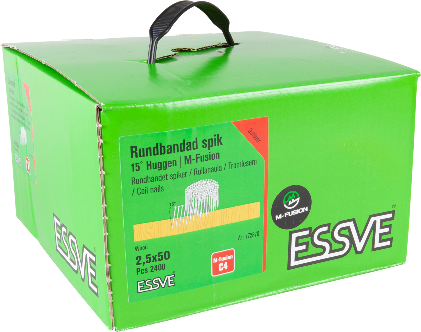 ,ASKINSPIK COIL 15° TRÅDBANDAD HUGGEN M-FUSION 2,5X50MM 2400ST