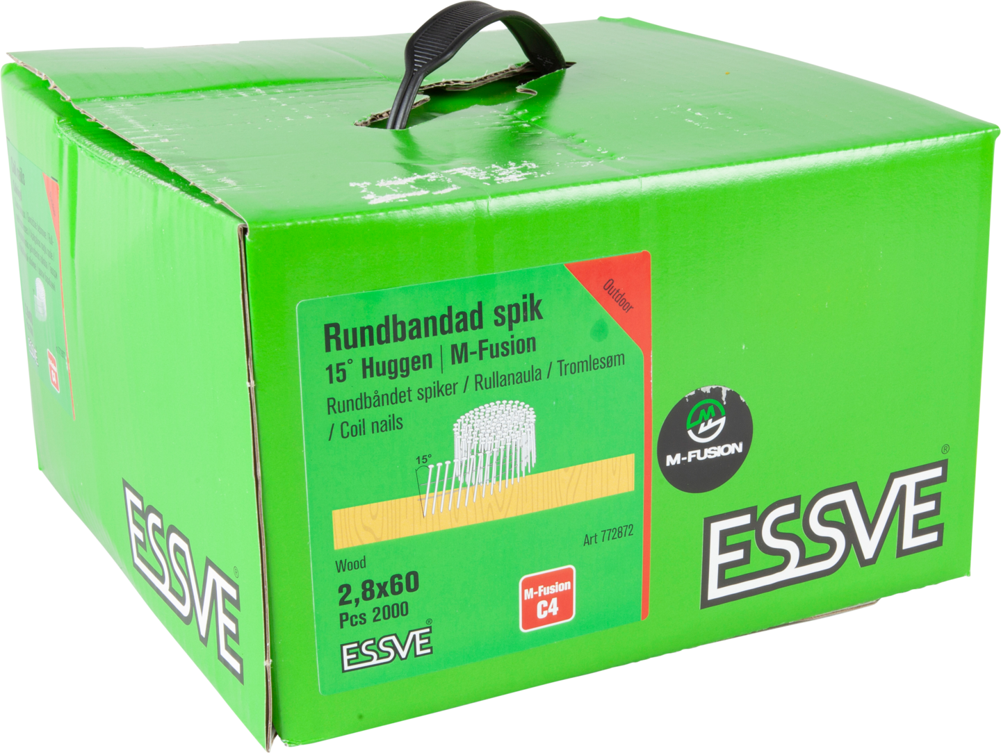 SPIK ESSVE COIL HUGGEN TRÅDBANDAD 15GR M-FUSION 2,8X60 2000ST