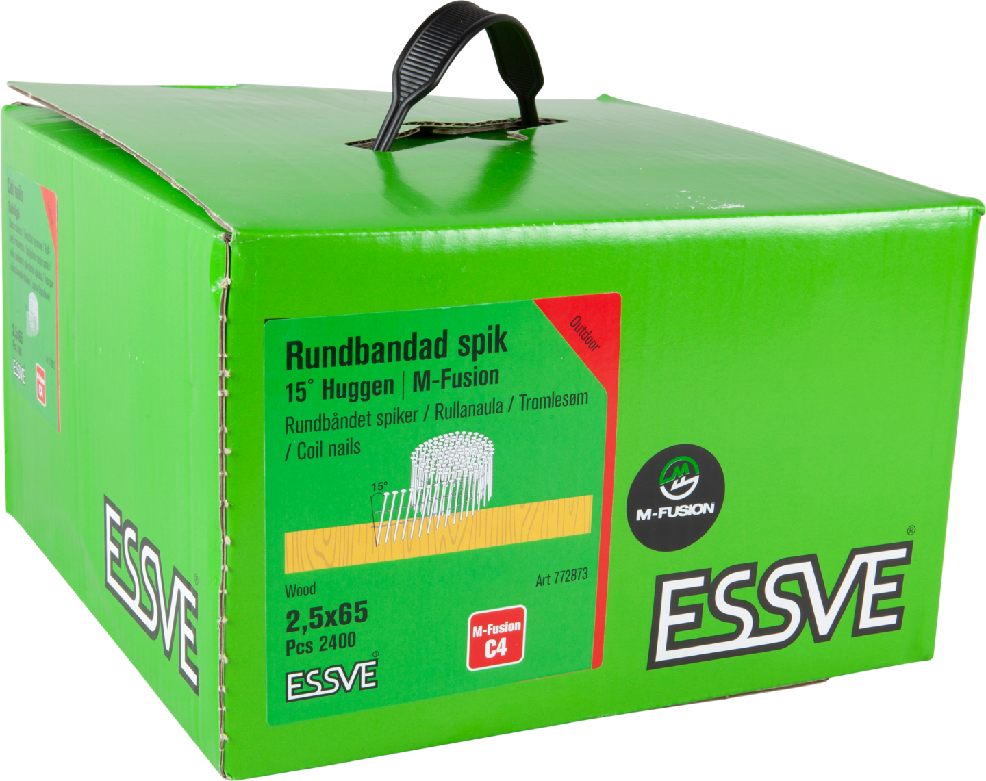 ,ASKINSPIK COIL 15° TRÅDBANDAD HUGGEN M-FUSION 2,5X65MM 2400ST