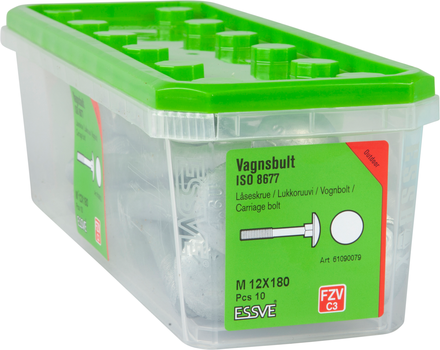 VAGNSBULT ESSVE 4.6U ISO 8677 FZV M12X180 10ST