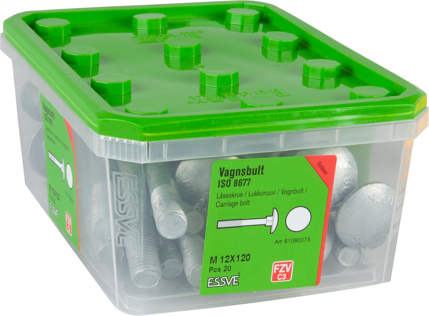 VAGNSBULT ESSVE 4.6U ISO 8677 FZV M12X120 20ST