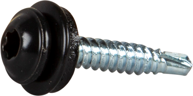 MONTAGESKRUV ESSVE ROSTFRI BRICKA SVART RAL9011 4,2X25 20ST UTG