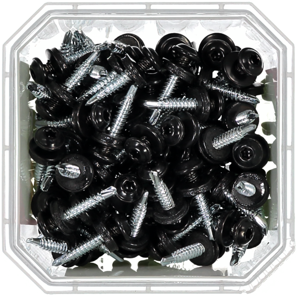 MONTAGESKRUV M RFR BRICKA SVART RAL9011 TX20 4,2X25 100S