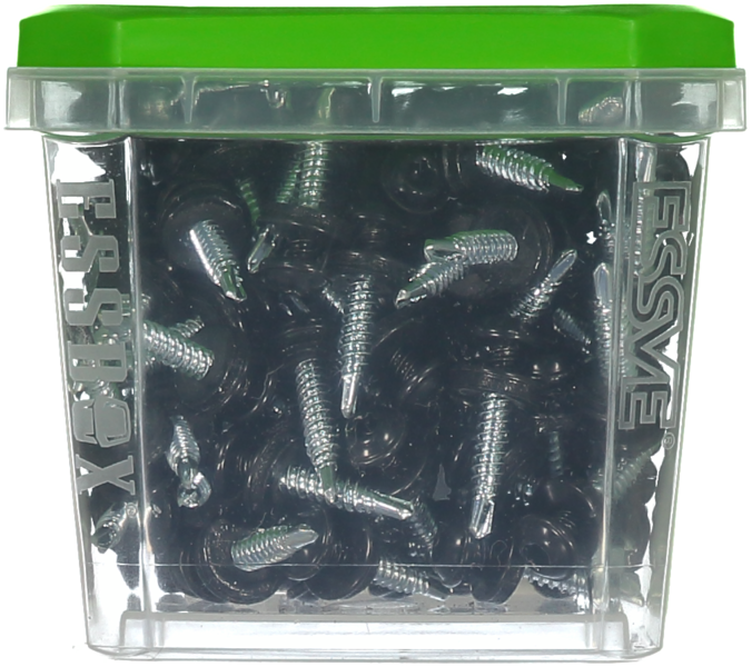 MONTAGESKRUV M RFR BRICKA SVART RAL9011 TX20 4,2X25 100S