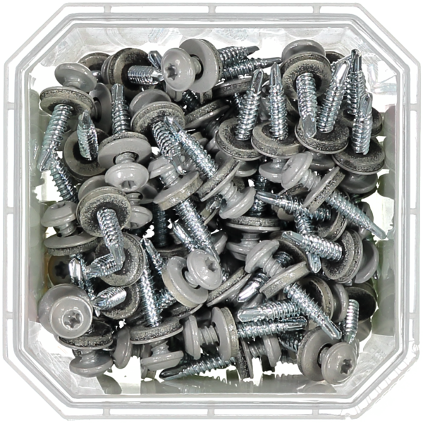 MONTAGESKRUV M RFR BRICKA SILVER RAL9006 TX20 4,2X25 100