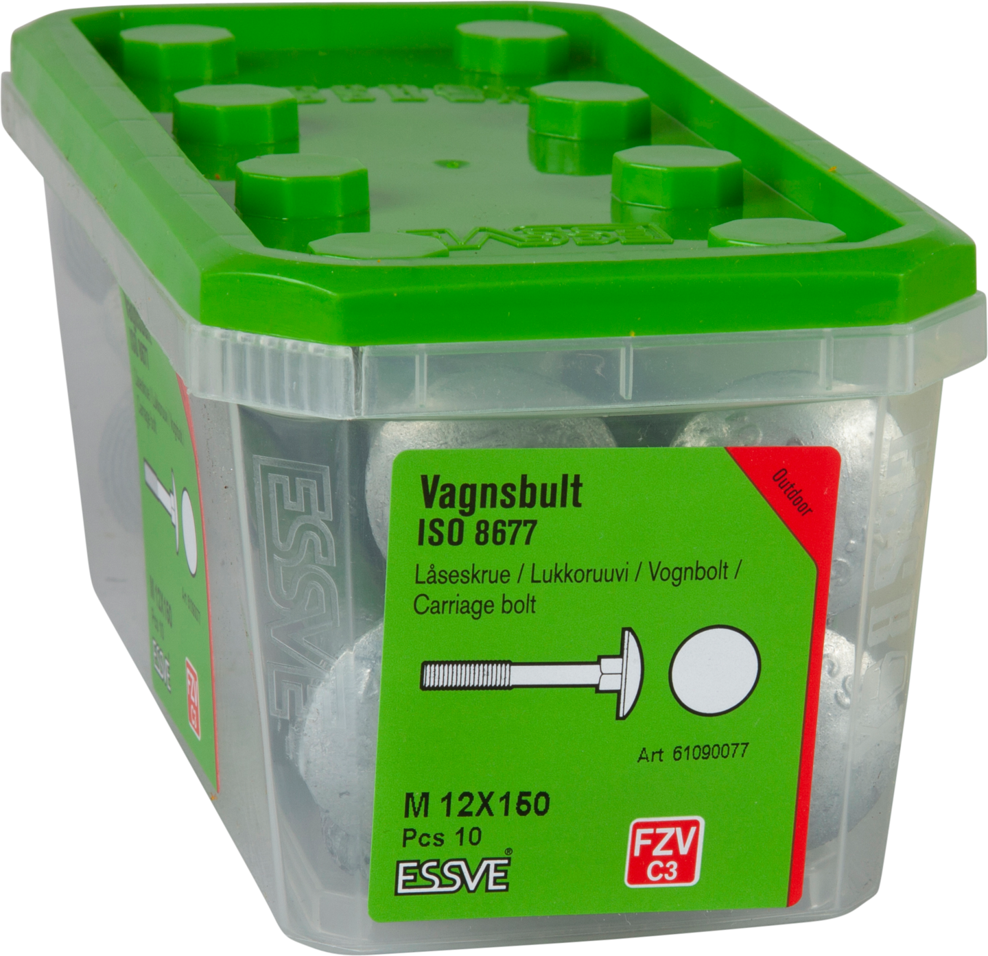 VAGNSBULT ESSVE 4.6U ISO 8677 FZV M12X150 10ST