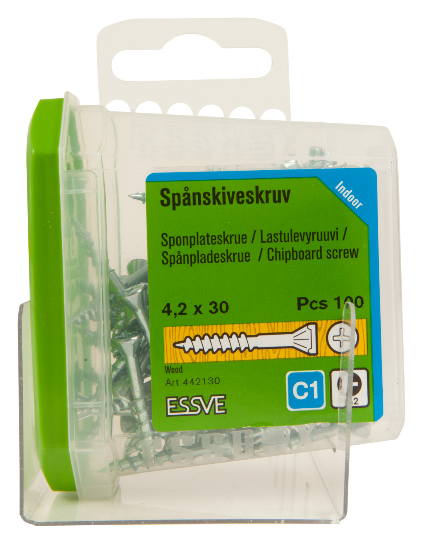 SPÅNSKIVESKRUV ESSVE FZB 4,2X30 100ST