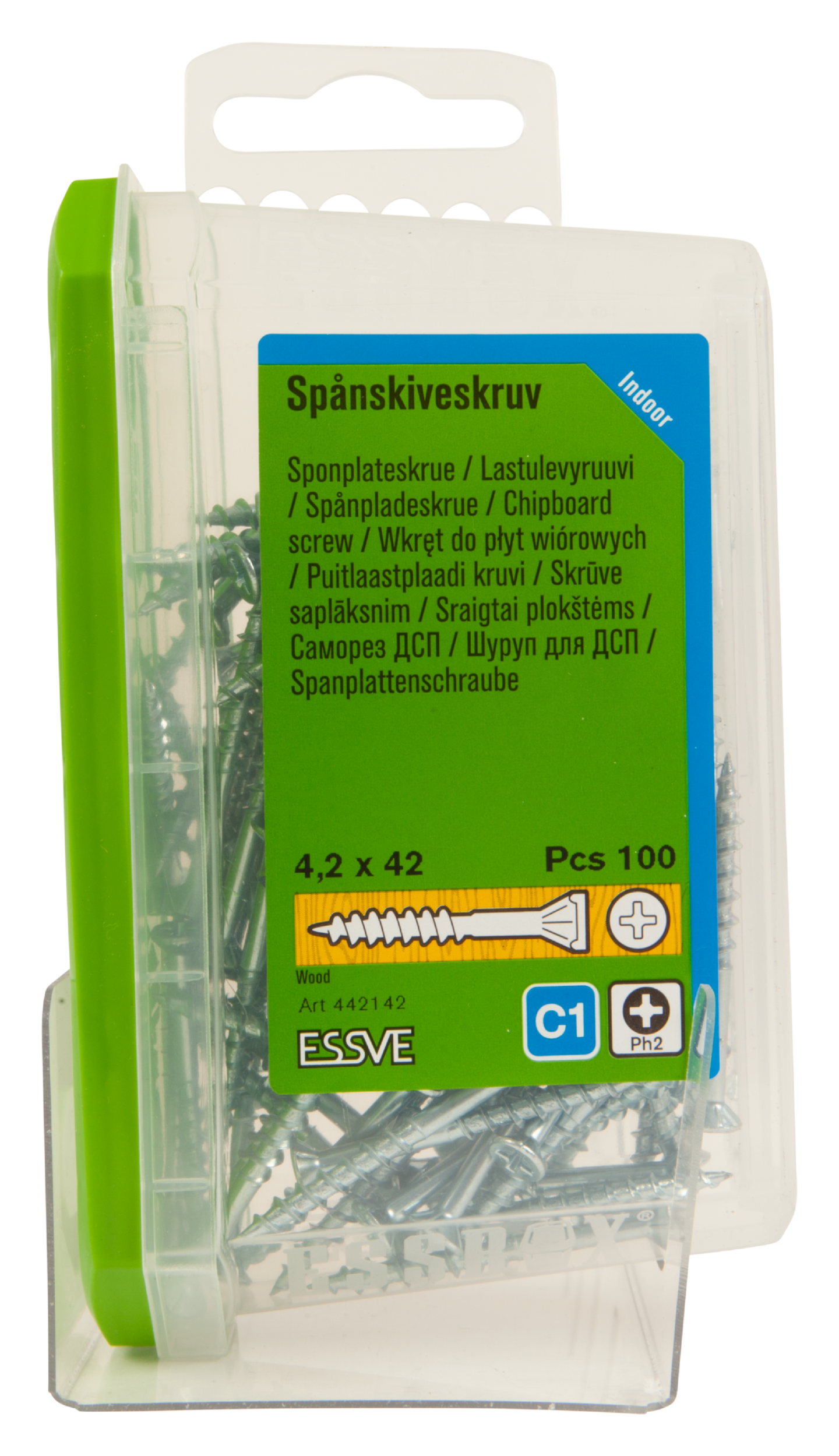 SPÅNSKIVESKRUV ESSVE FZB 4,2X42 100ST