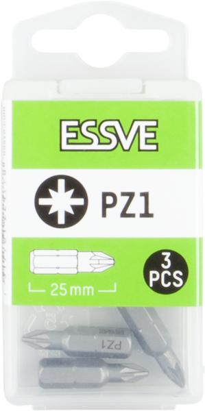 BITS PZ1 25MM 3ST ESSVE