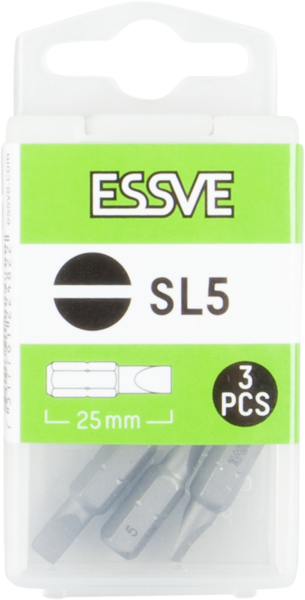 BITS SL5 25MM 3ST ESSVE