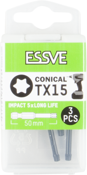 BITS IMPACT TX15 50MM CON 3ST 9980260