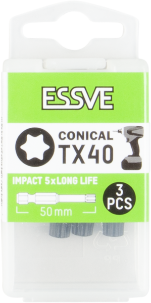 BITS IMPACT TX40 50 MM CON 3ST KONISKA ESSVE