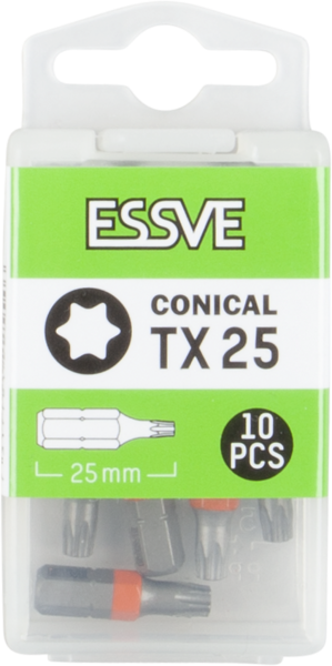 BITS KONISK TX25 25MM 10ST ESSVE
