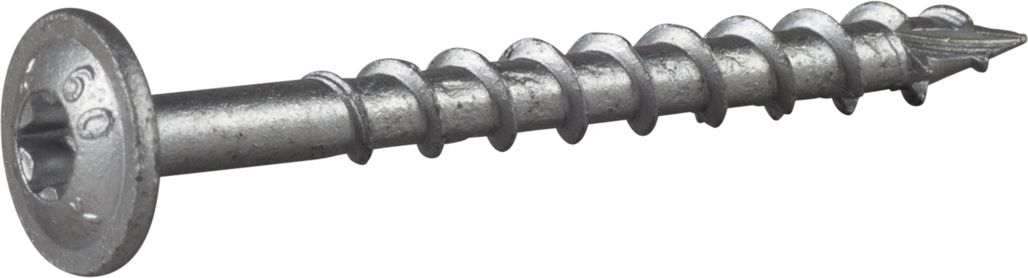 TRÄSKRUV WAF UTV 6,0X60 100ST TX30 CS KONSTRUKTIONS