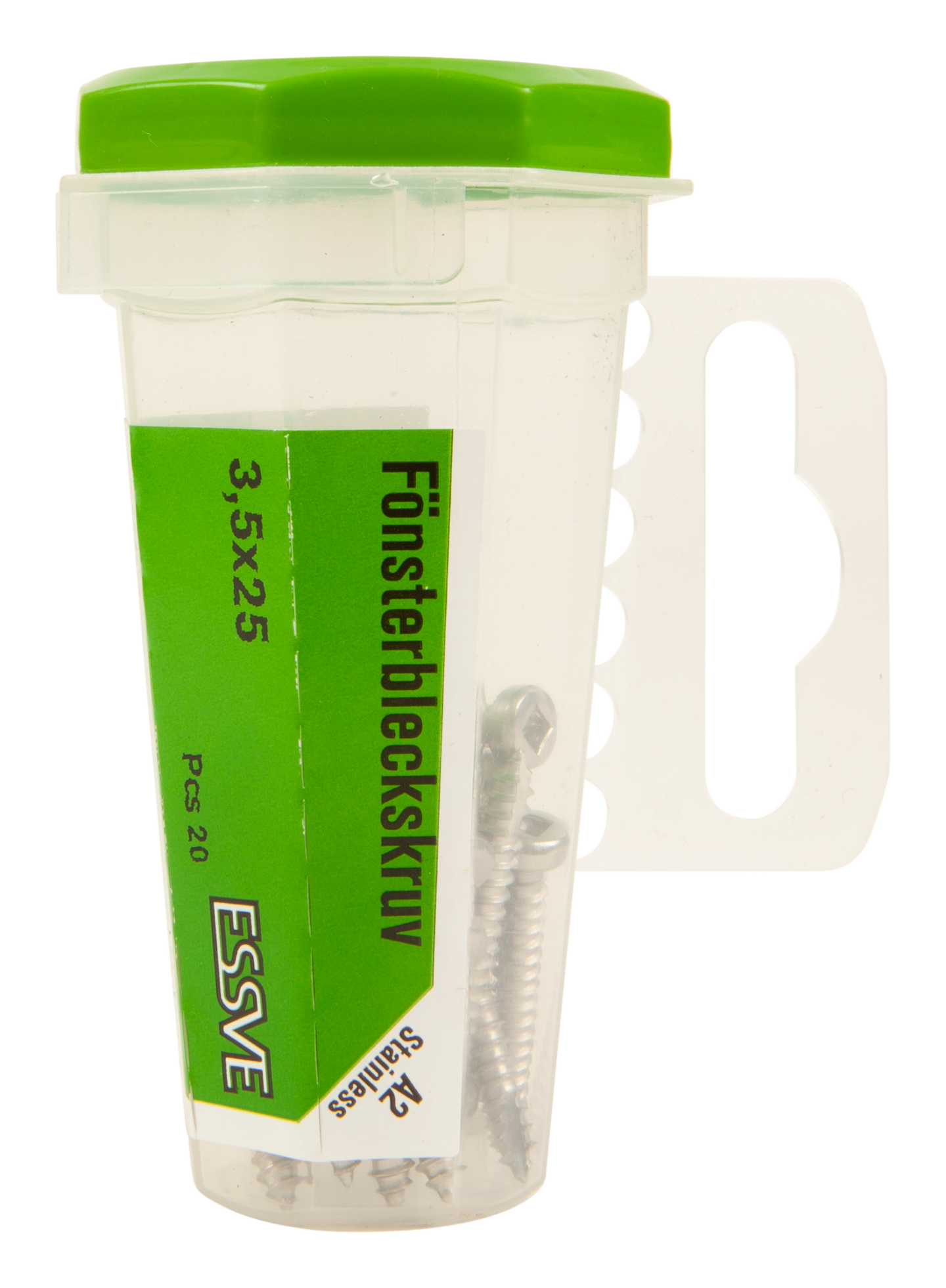 BLECKSKRUV ESSVE A2 SVART 3,5X25 20ST UTG