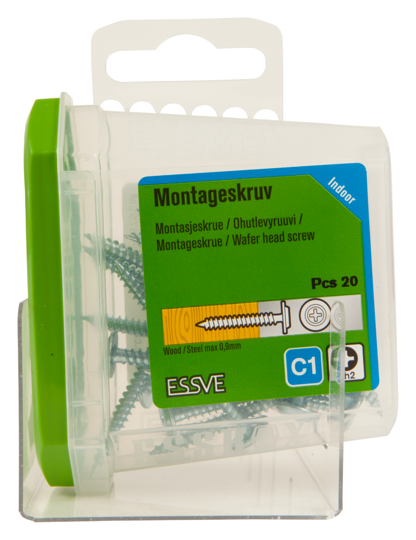 MONTAGESKRUV ESSVE MED VASS SPETS PH2 VITLACKERAD 4,2X50 20ST