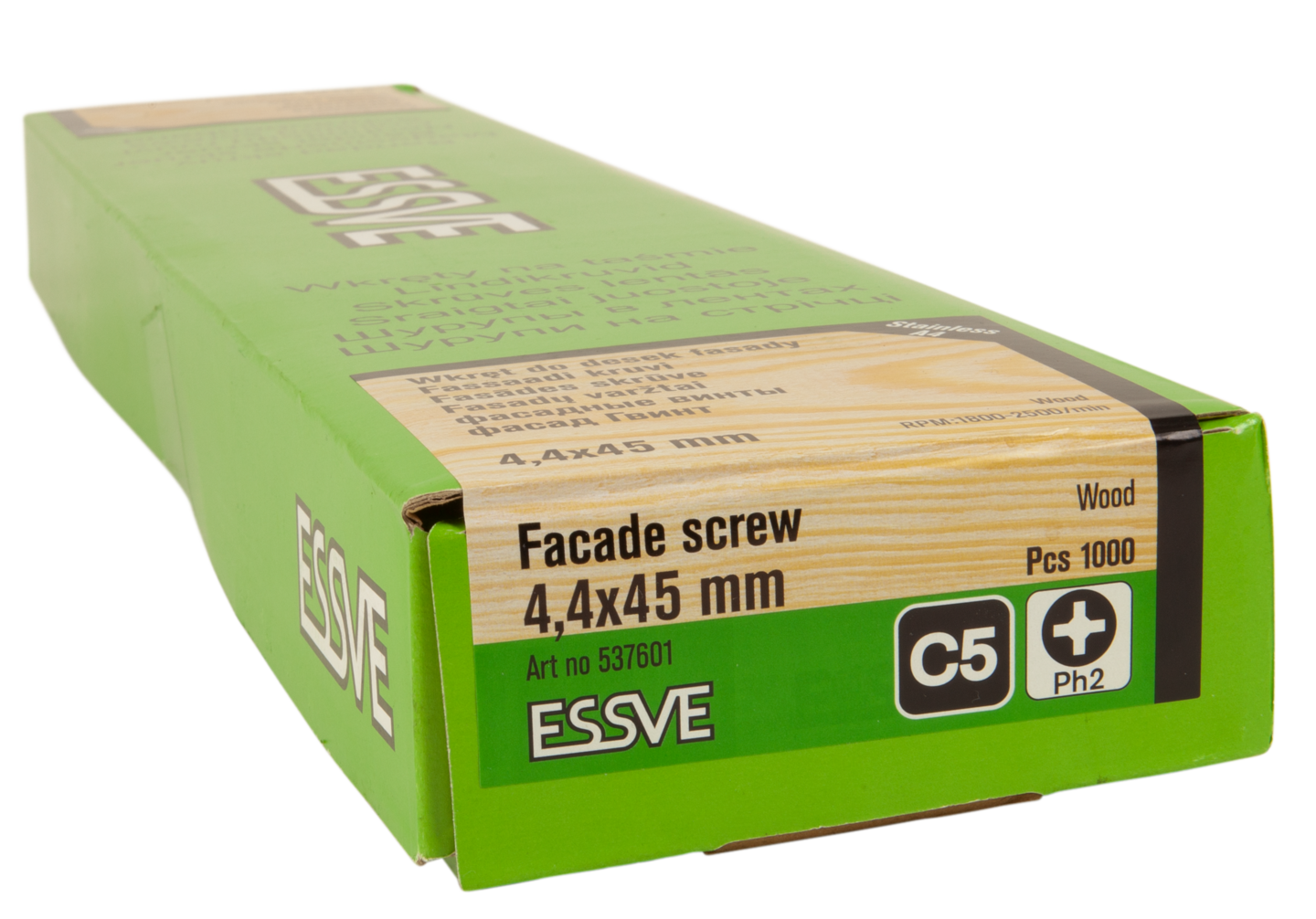 FASADSKRUV ROSTFRI/SYRAFAST BLANK BANDAD A4 4,2X45