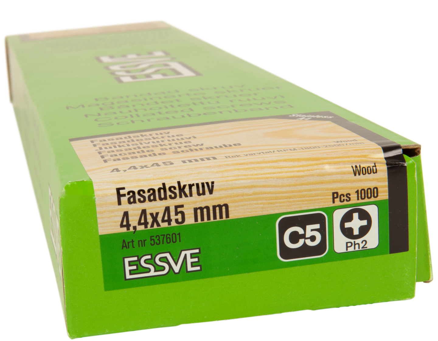 FASADSKRUV ROSTFRI/SYRAFAST BLANK BANDAD A4 4,2X45