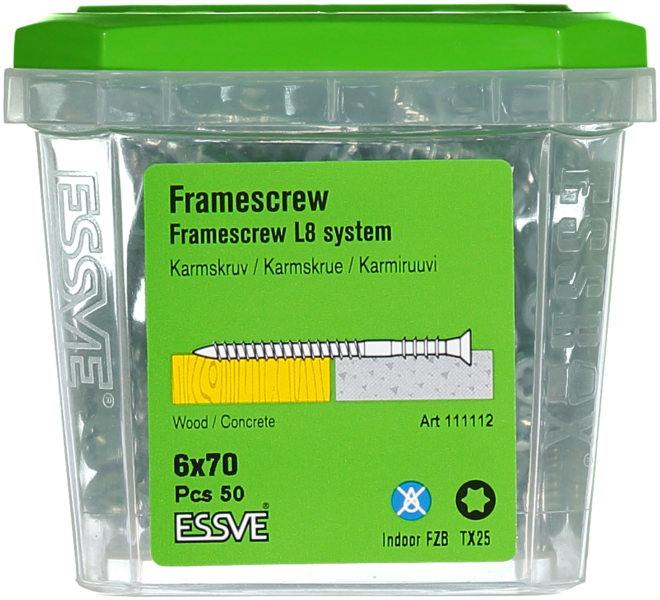 KARMSKRUV ESSVE L8 VASS SPETS FZB 6X70 50ST