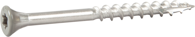 FASADSKRUV ROSTFRI/SYRAFAST A4 LJUSGRÅ 4,4X45