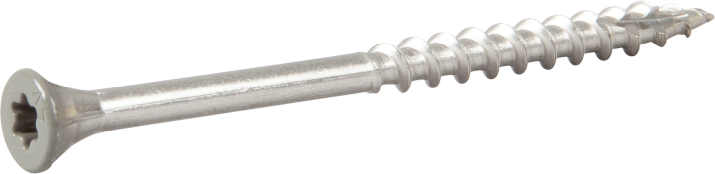 FASADSKRUV ROSTFRI/SYRAFAST A4 LJUSGRÅ 4,4X65
