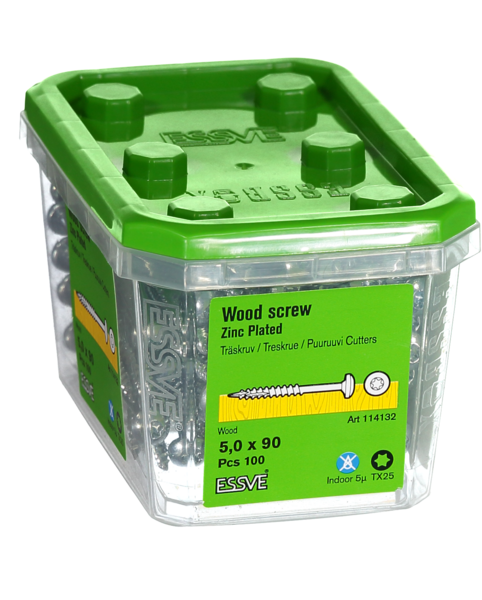 TRÄSKRUV KS INV 5,0X90 100ST TX25