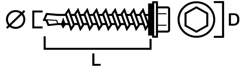 FARMARSKRUV SIMPSON STRONG-TIE VIT RAL9010 ALUMINIUM 5,5X35MM 250ST