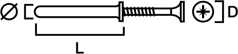 SPIKPLUGG SIMPSON STRONG-TIE VITLACKAD 5X40MM 100ST
