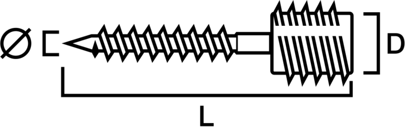 KARMSKRUV SIMPSON STRONG-TIE TRÄ ELFÖRZINKAD 7,0X50MM 50ST