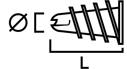 GIPSANKARE SIMPSON STRONG-TIE JP39 MED SKRUV 3,9X57MM 100ST