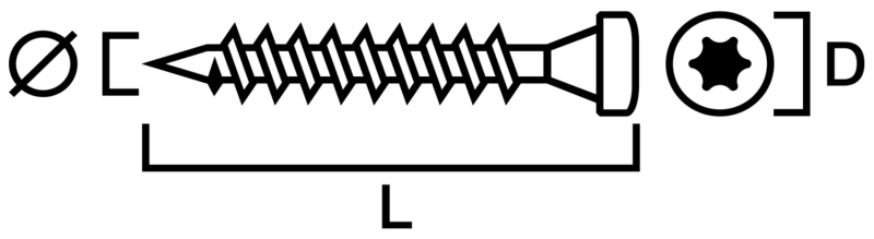 ANKARSKRUV SIMPSON STRONG-TIE ELFÖRZINKAD TORXSPÅR PAKET 40X5 250ST