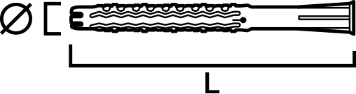 FASADPLUGG SIMPSON STRONG-TIE MQL MED SKRUV FÖRSÄNKT TX40 10X180MM 25ST