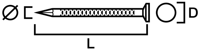 GIPSSPIK SIMPSON STRONG-TIE ELFÖRZINKAD RUND HUGGEN 2,4X35MM 1000ST