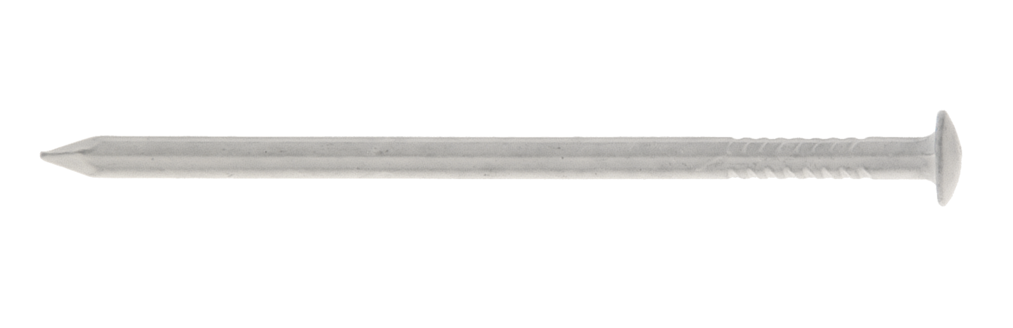 SPIK GUNNEBO FASTENING VIT RÄFFLAD 40X1,7MM 60ST, RÄFFLAD LÅGKULLRIGT HUV