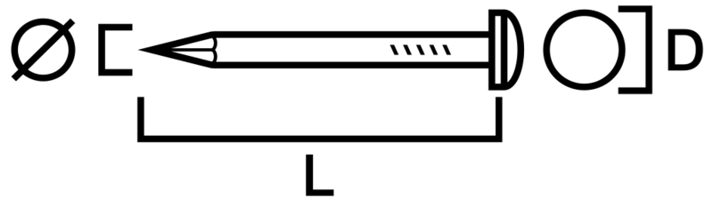 TELEFONSPIK GUNNEBO FASTENING LKH VIT 12X1,4, LÅGKULLRIGT HUVUD SB-PA